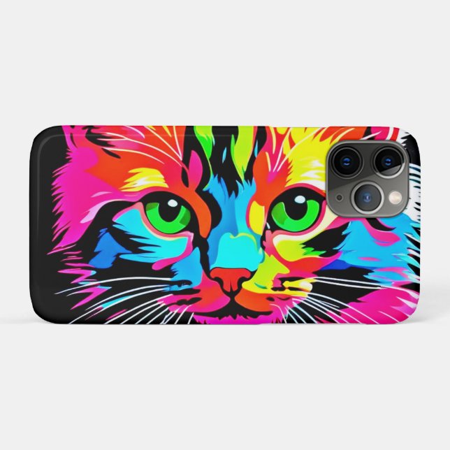 Colourful Cat Design Case-Mate iPhone Case (Back (Horizontal))
