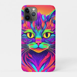 Colourful Cat Head Artwork Case-Mate iPhone Case