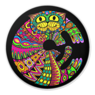 Colourful Cat Knobs revised