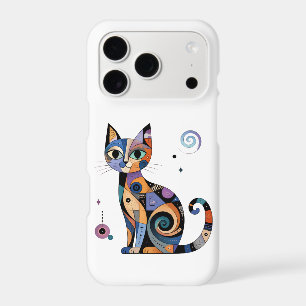 Colourful Cat Lover Vintage Cat Phone Case