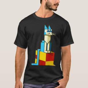 Colourful cat meow kitten portrait cute kitty ca T-Shirt