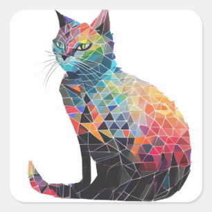 Colourful Cat Stickers