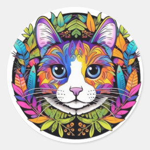 Colourful Cat Stickers