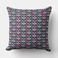 Colourful Cat Sugar Skull
