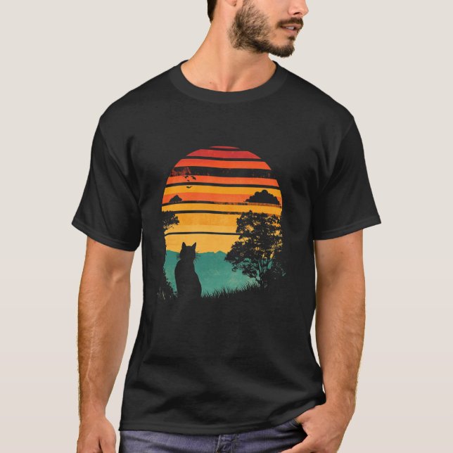 Colourful Cat Summer T-Shirt (Front)