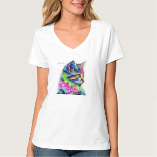 Colourful Cat T-Shirt