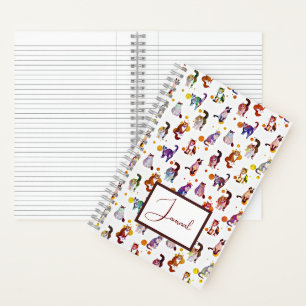 Colourful cats journal