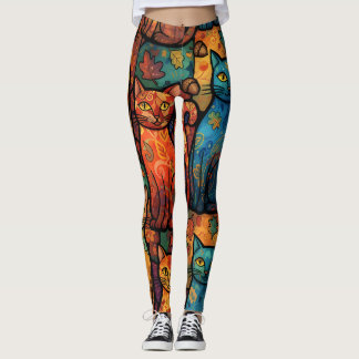 Colourful Cats Leggings