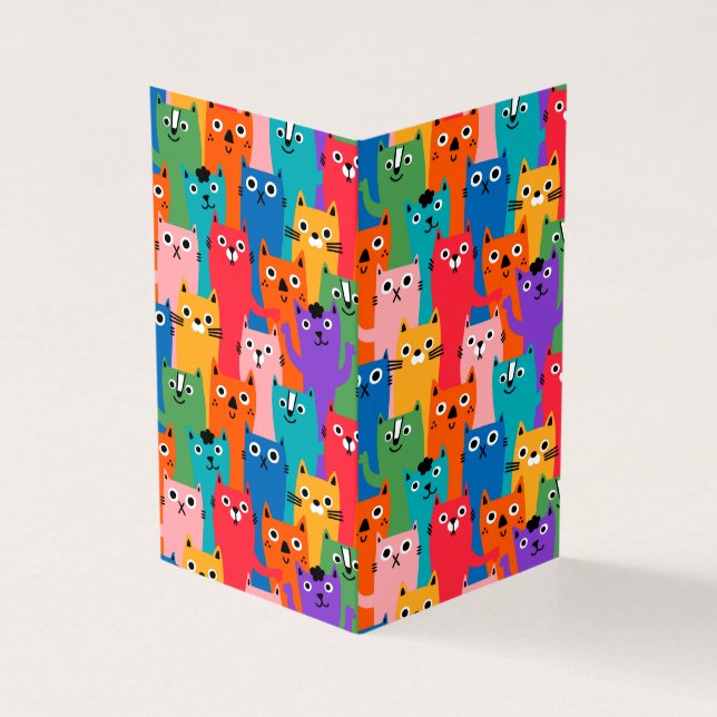 Colourful cats pattern (Outside)