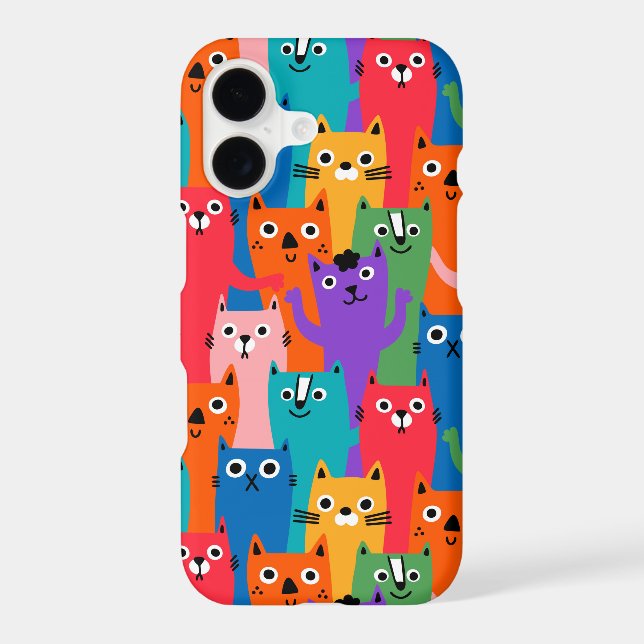 Colourful cats pattern (Back)
