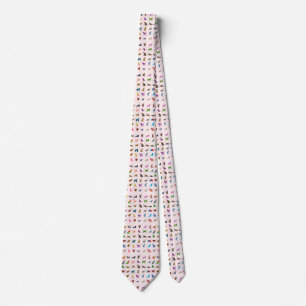 Colourful Cats Pattern Tie