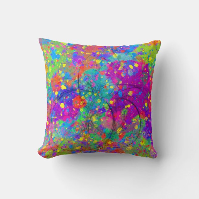 Colourful Celebration Cushion (Front)