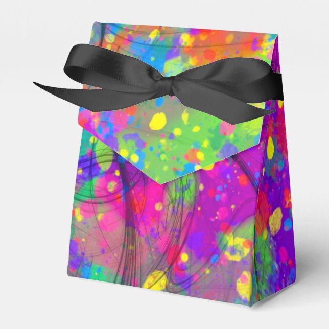 Colourful Celebration Favour Box (Front Side)