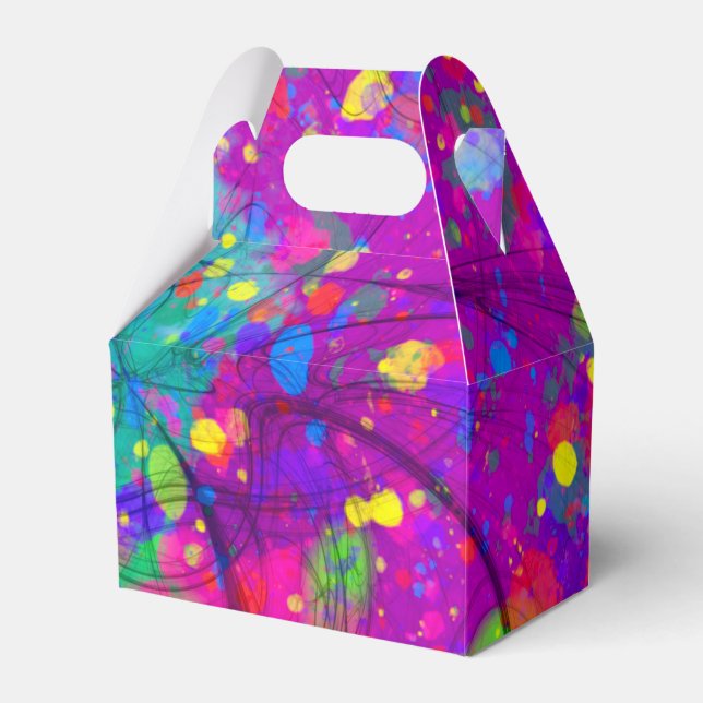 Colourful Celebration Favour Box (Front Side)