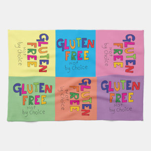 colourful celiac Gluten Free coeliac Tea Towel