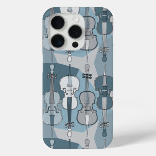 Colourful Cello Pattern iPhone 15 Pro Case