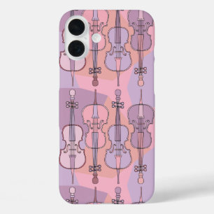 Colourful Cello Pattern iPhone 16 Plus Case