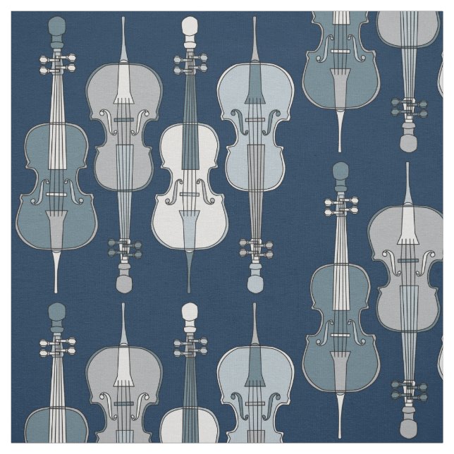 Colourful Cello Pattern Fabric (Swatch)