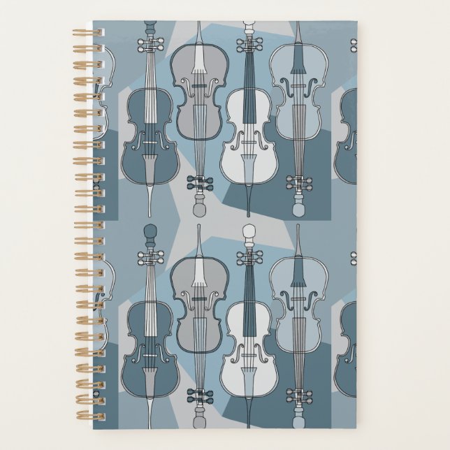 Colourful Cello Pattern Planner (Front)