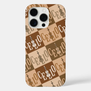 Colourful Cellos Pattern iPhone 16 Pro Case