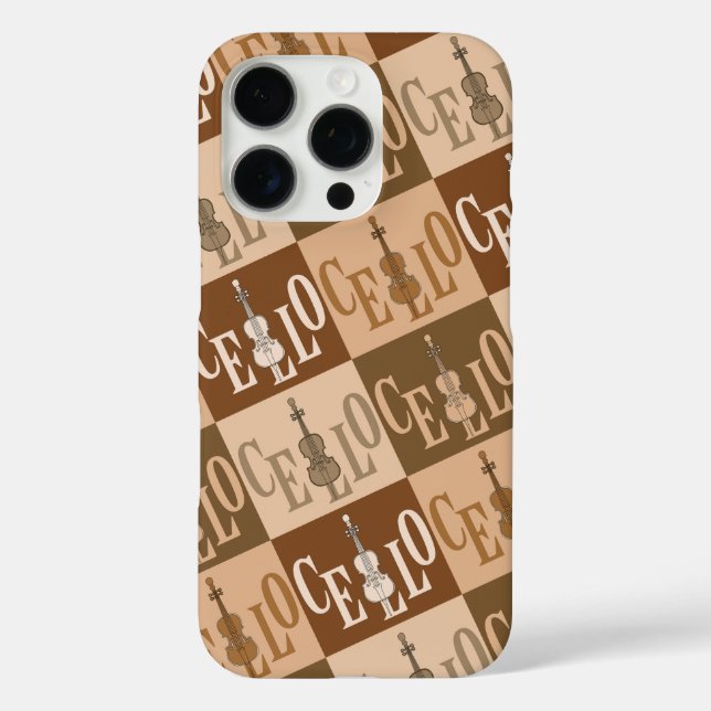 Colourful Cellos Pattern  Case-Mate iPhone Case (Back)