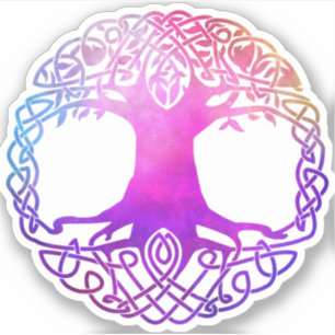 Colourful Celtic Tree of Life