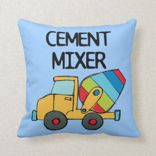 Colourful Cement Mixer Cushion