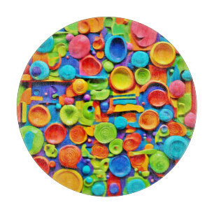 Colourful Ceramic Art Cutting Board