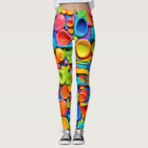 Colourful Ceramic Art Leggings