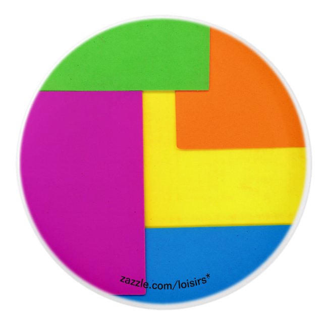 Colourful Ceramic Knob (Front)