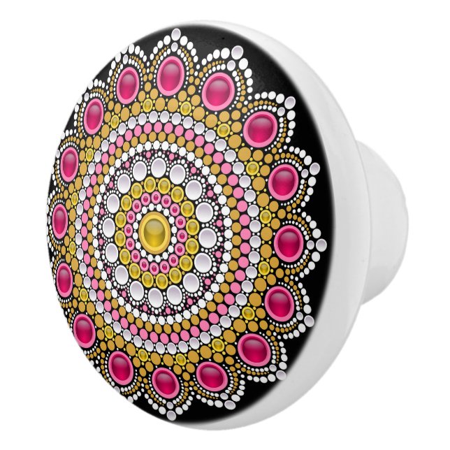 Colourful ceramic knobs (Right)