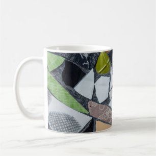Colourful ceramic mosaic floor or wall. Creative r Coffee Mug