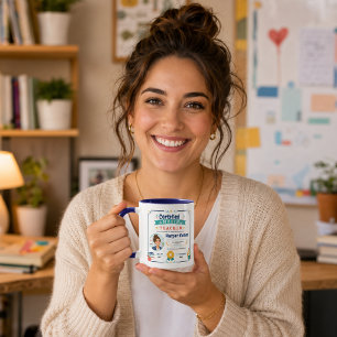 Colourful Certified Amazing Teacher Award Mug