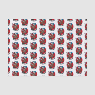 Colourful Chainsaw Clown Halloween Party Cartoon Tissue Paper