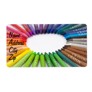 Colourful chalk crayons