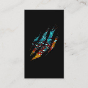 Colourful Chameleon Skin Business Card