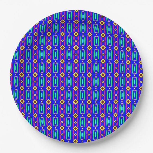 Colourful Chaos 26 Paper Plate (Front)