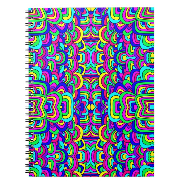 Colourful Chaos 5 Spiral Notebook (Front)