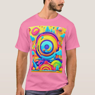 Colourful Chaos In Whimsical Wonderworld T-Shirt