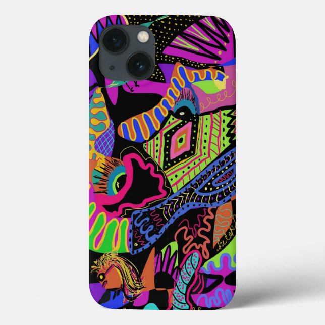Colourful Chaos iPhone Case (Back)