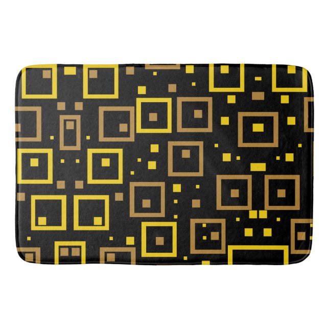 Colourful Chaos: Random Colour Splashes Bath Mat (Front)