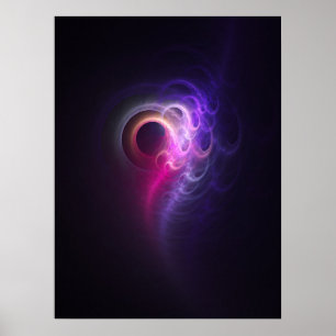 colourful chaos rays poster