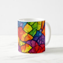 colourful chaotic rainbow pattern