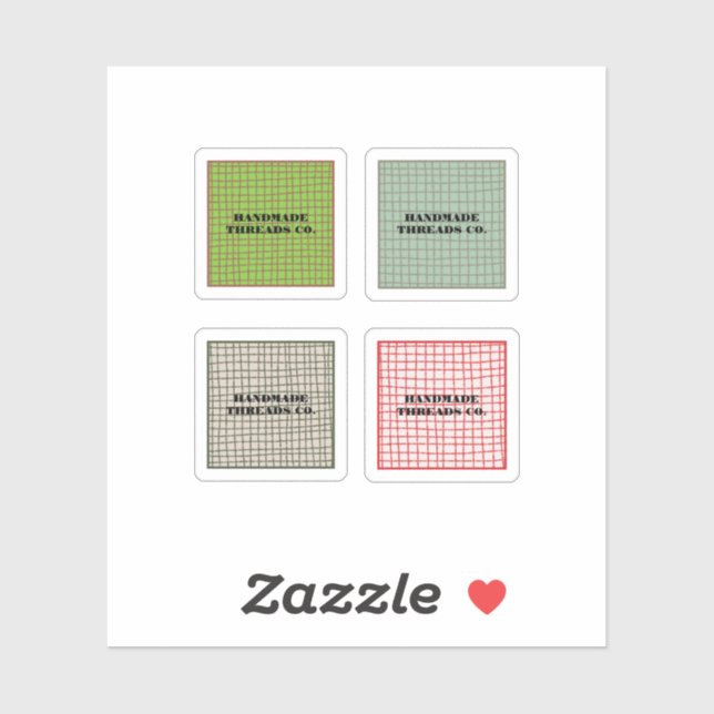 Colourful Check Pattern Handmade Clothing Business (Sheet)