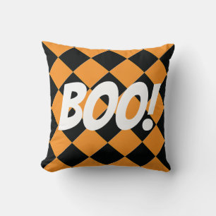 Colourful Checkers - All Hallows' Eve Cushion