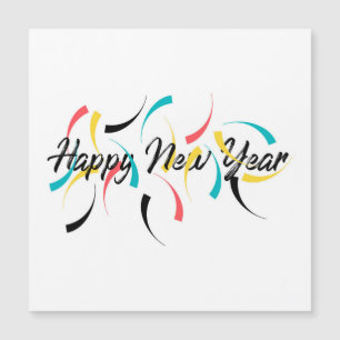 Colourful, cheerful design of "Happy New Year"