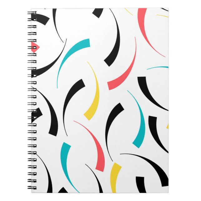 Colourful, cheerful, modern, trendy urban graphic notebook (Front)