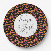 Colourful Cheetah Print Pattern Modern Wedding