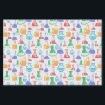 Colourful Chemistry Flasks Pattern Tissue Paper<br><div class="desc">Bright coloured pattern of chemistry flasks. Great for science themed events and parcels.</div>