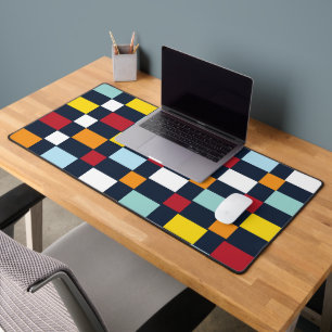 Colourful Chequerboard  Desk Mat